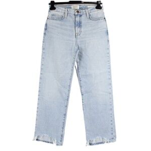 NWT Frame Le Jane Crop Straight Leg Bite Hem Jeans in Fizz Indigo Size 25